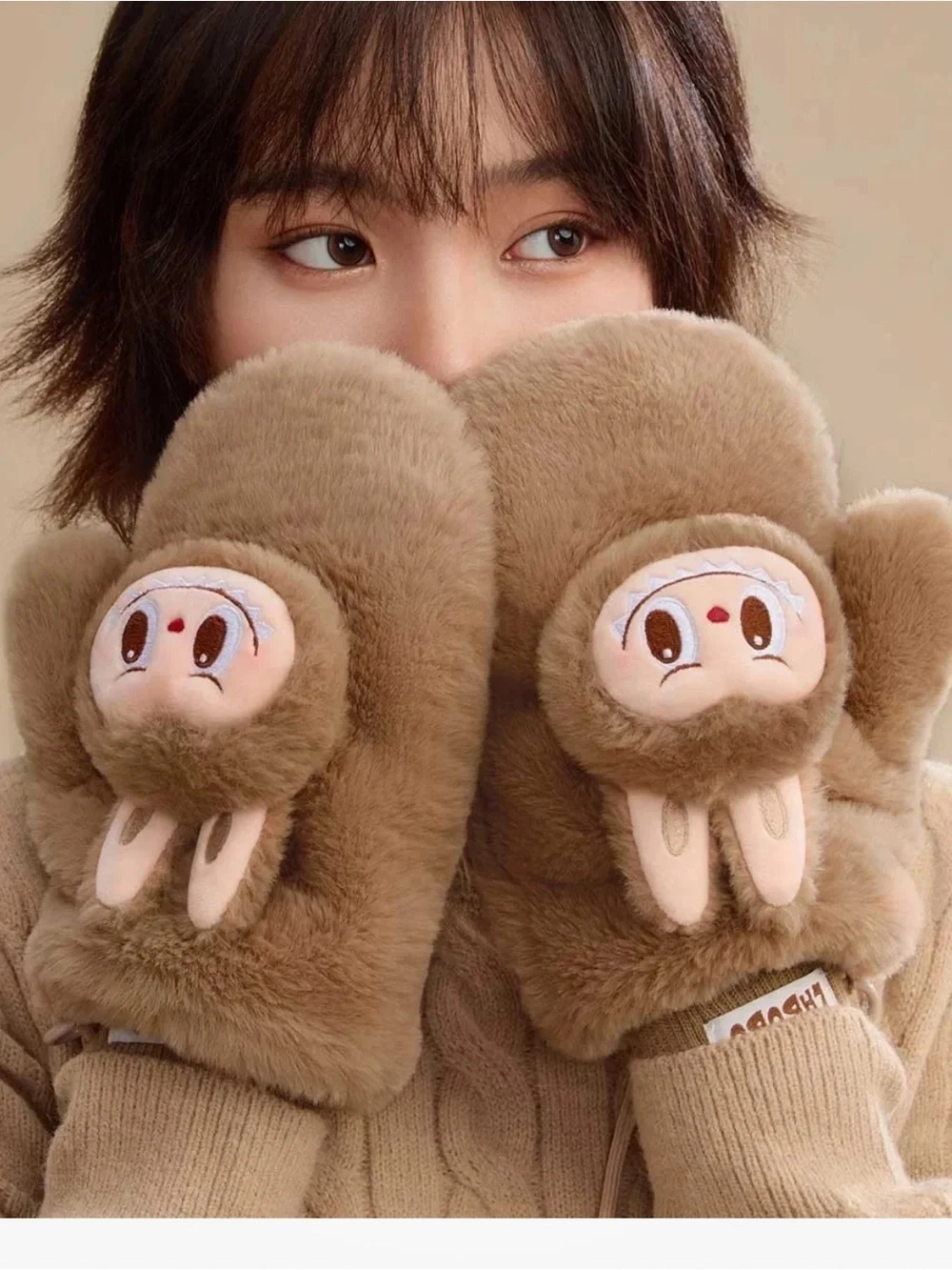 Labubu mittens